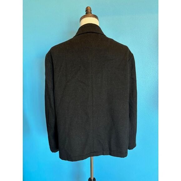 Men's IKE Behar Jacket 95% Wool 5% Nylon 2 Pockets Fully Lined Heather Black L - Picture 4 of 7